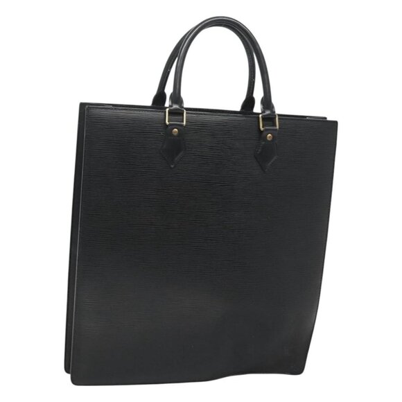 LOUIS VUITTON Epi Sac Plat Hand Bag Black LV Auth - Picture 1 of 16